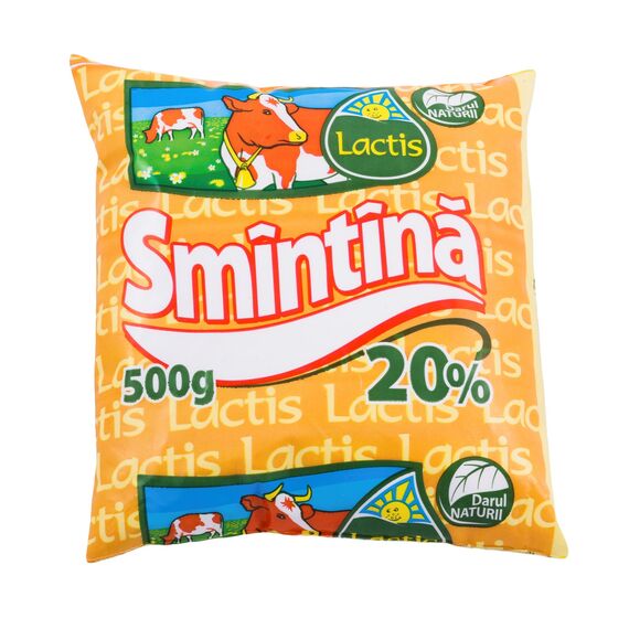 Сметана 20% п/э 0.5л LACTIS
