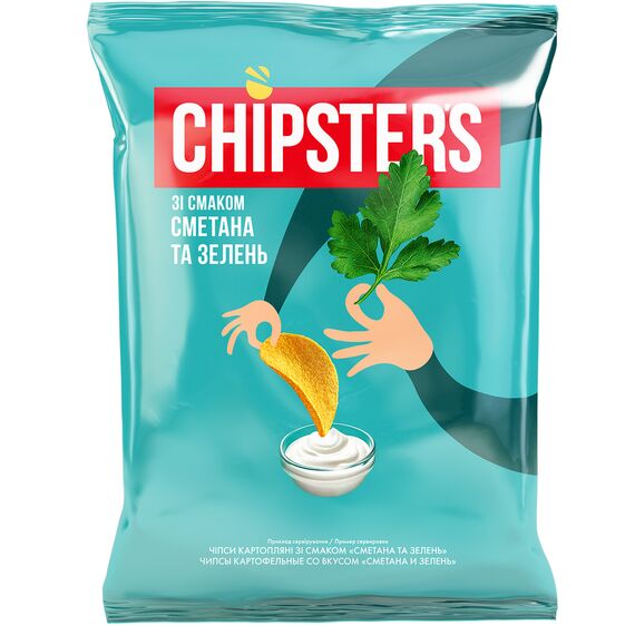 CHIPSTER`S Cipsuri smintina/verdeata 100g FLINT