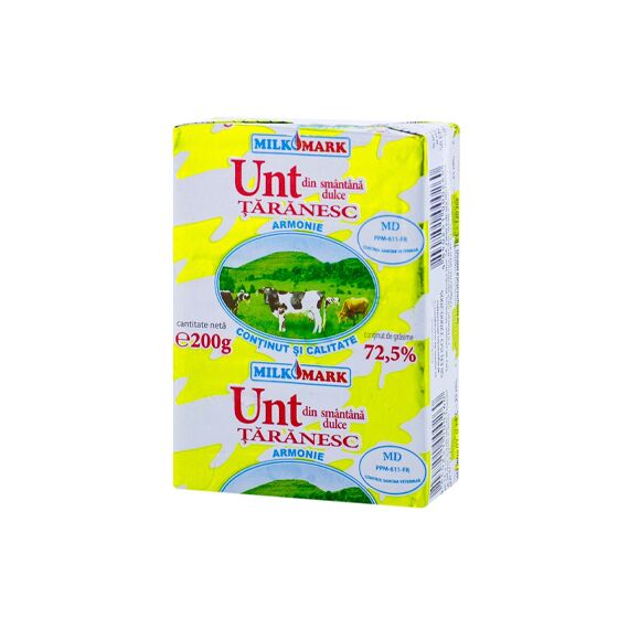 Unt din smantana dulce Floresti 72.5% 200g MILKMARK
