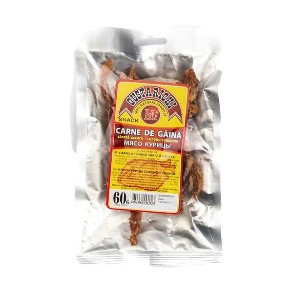 Carne de gaina uscata sarata 60g GUSTARICHI