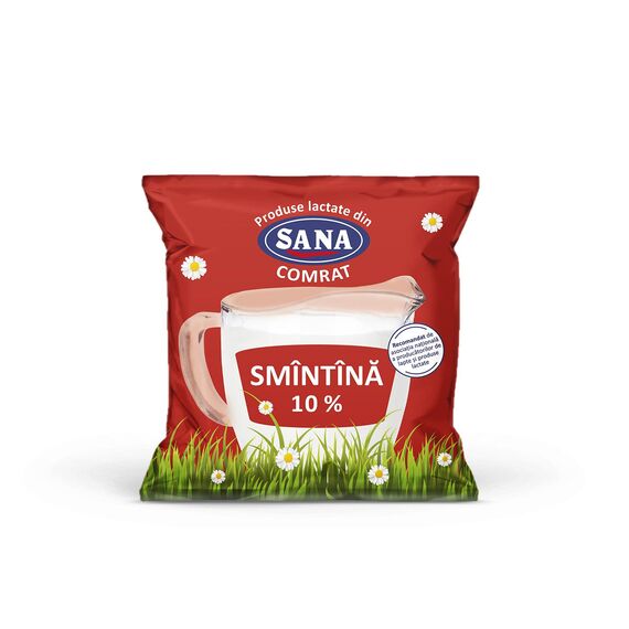 Сметана 10% 0.5л п/э SANA