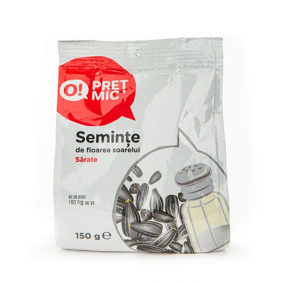 Seminte de floarea soarelui nesarate 150g O! PRET MIC MIC