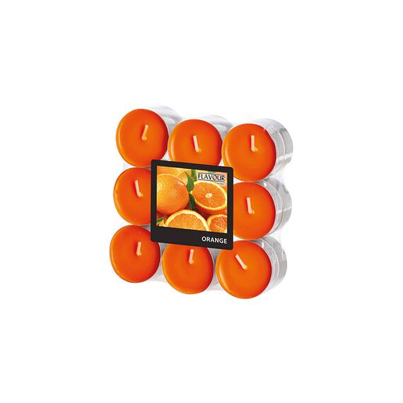 Lumanare pastila Orange 18buc 240g PAPSTAR