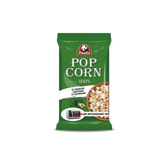 Попкорн для микроволновки сметана и зелень 100г PANDA