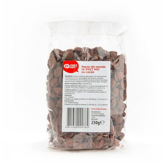 Petale din cereal cu cacao 250g O! PRET MIC MIC, foto 2 - linella.md