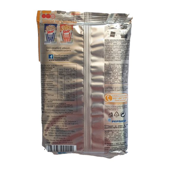 Popcorn Butter microunda 80g STAR, foto 2 - linella.md