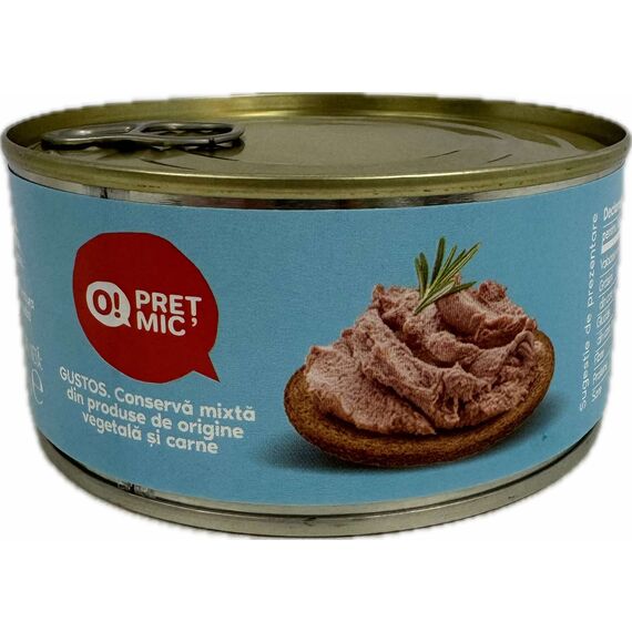 GUSTOS.Консервы из раст. продуктов и мяса 300г. O! PRET MIC MIC