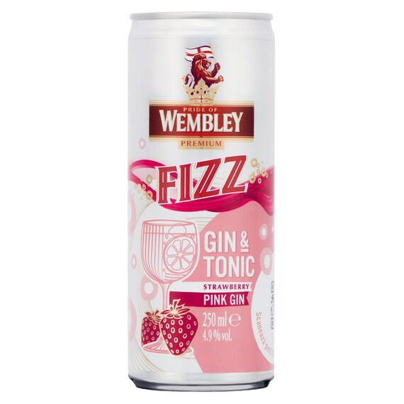 WEMBLEY FIZZ Baut. s. alco Gin/Tonic Pink 4.9% 0.25l c/m