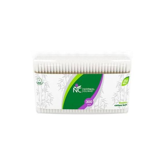 Betisoare de vata din lemn NORMAL CLINIC zip-pachet 300buc