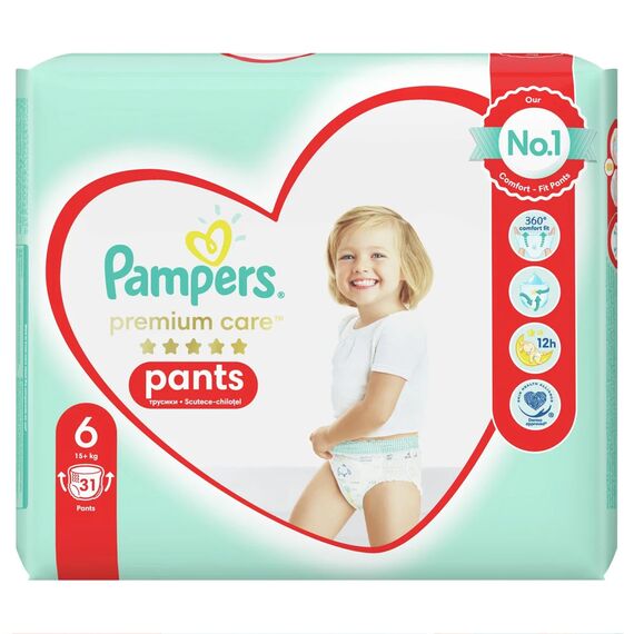 PAMPERS Premium Care Scutece-chiloti 31buc(6)