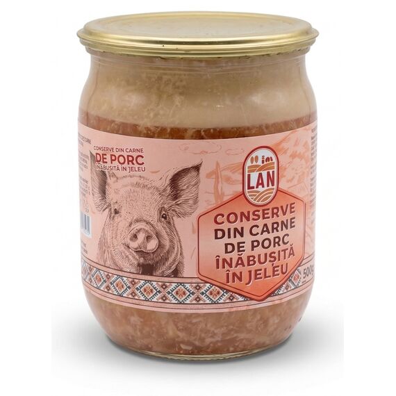 LAN Conserva din carne de porc inabusita 500g