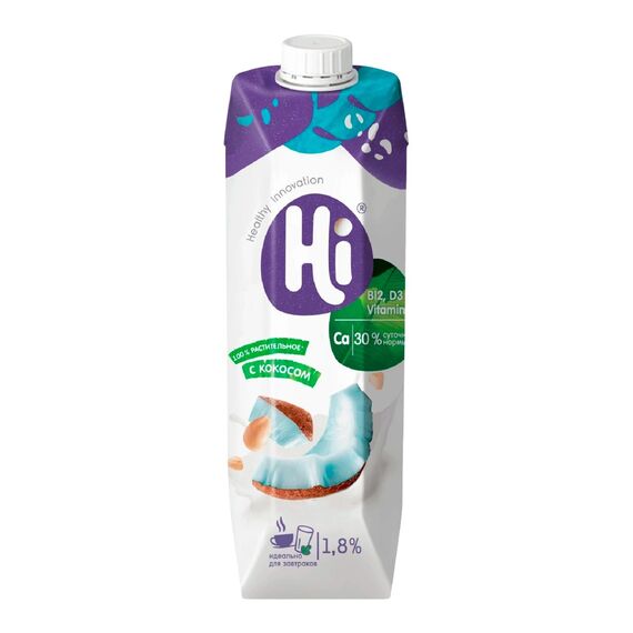 HI Băutură vegetală cu nucă de cocos 1.8%, 1l