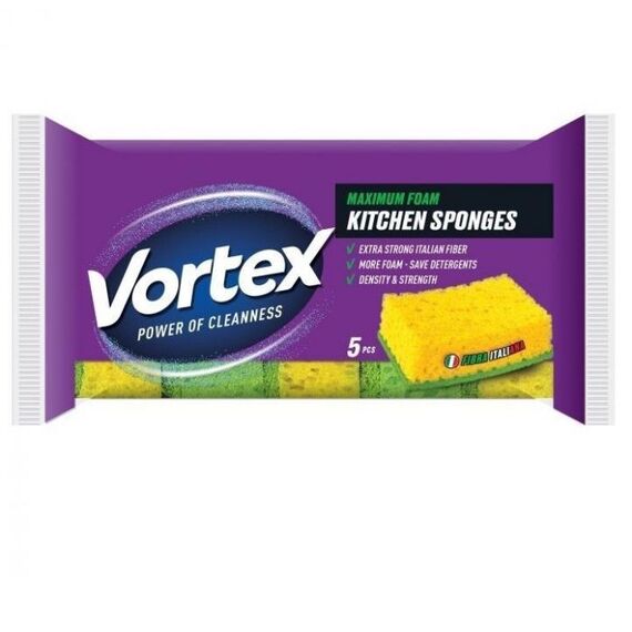 VORTEX Burete de bucatarie cu pori 5buc