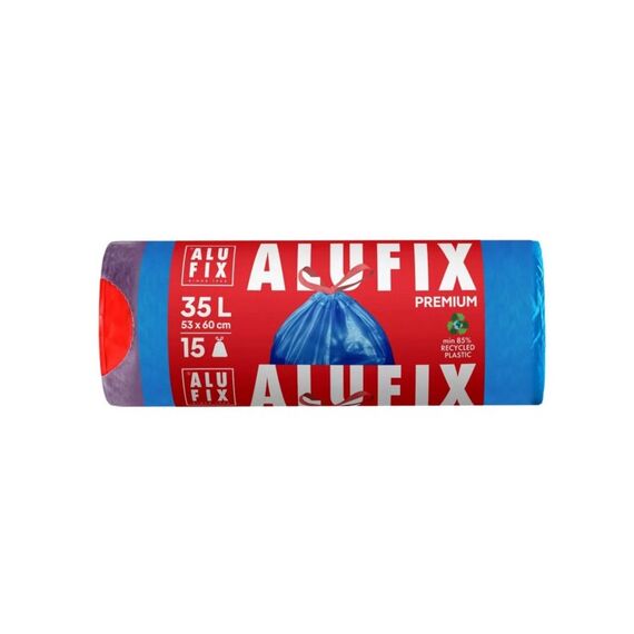 ALUFIX Saci menajeri striati  albastri 35 L15buc