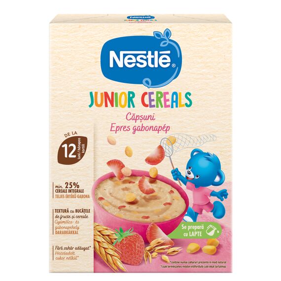 NESTLE JUNIOR Cereale fara lapte cu capsuni 200g