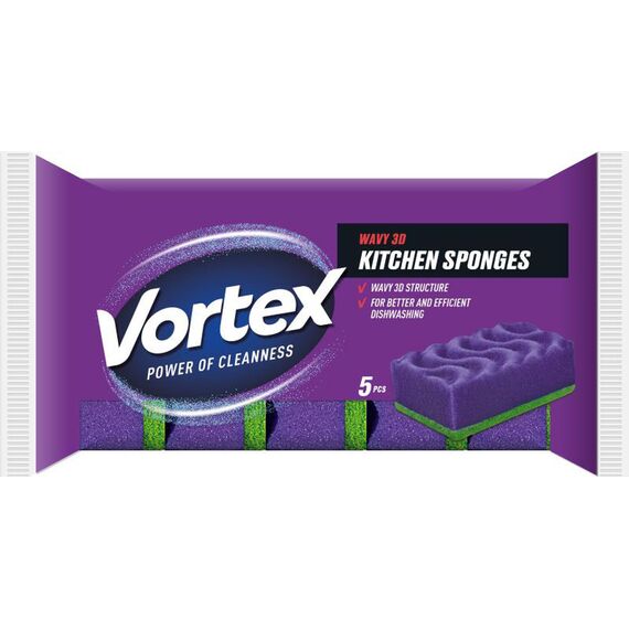 VORTEX Burete de bucatarie 3D 5buc