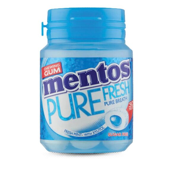 MENTOS Guma de mestecat Pure Fresh Mint 60g