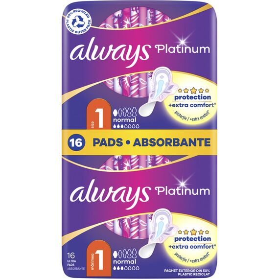 ALWAYS  Absorbante  Platinum ULTRA NORMAL DUO 16buc, 4 pic