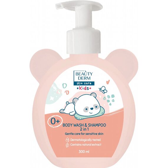 BEAUTYDERM Gel de baie și șampon 2 în 1 pentru bebeluși 300ml