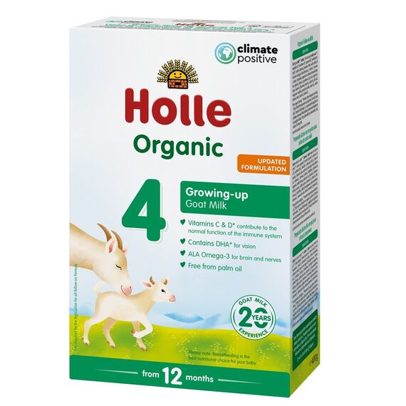 HOLLE Organic Formulă de lapte praf pe bază de lapte de capră 4 (12 luni +) 400g