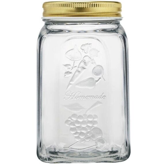 HOMEMADE PS Borcan cu capac metal 1,5l