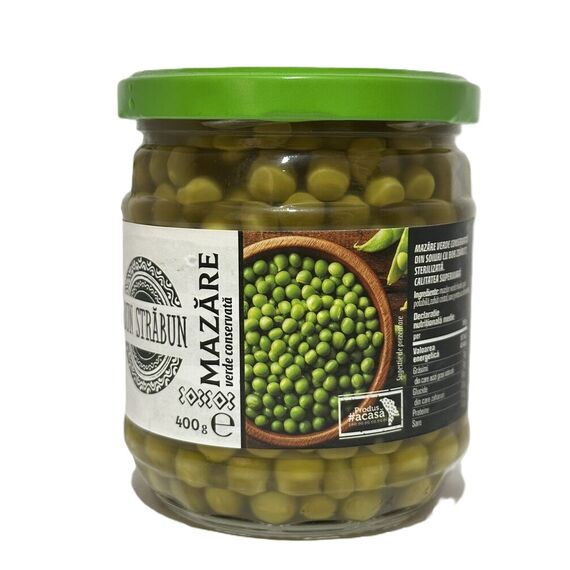 BUN STRABUN Mazare verde conservata 400g