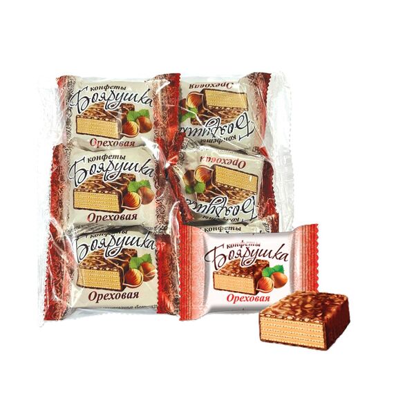 СЛАВЯНКА Bomboane vafe Boiarushka de nuca 160g