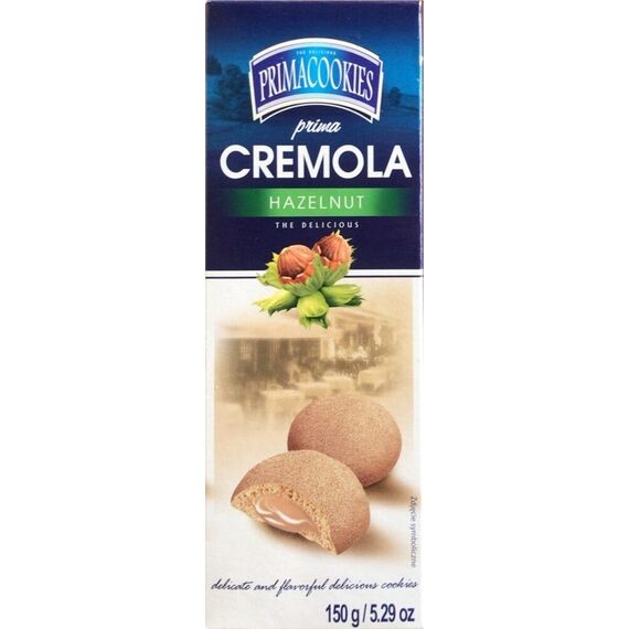 PRIMACOOKIES Biscuiti cu crema de alune 150g