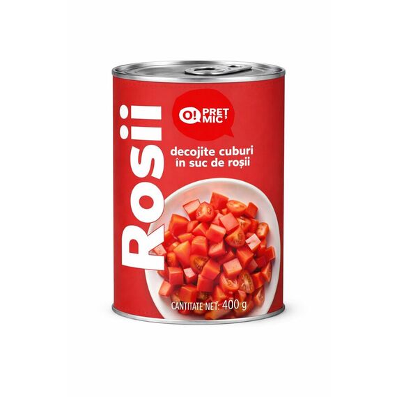 O! PRET MIC Rosii cuburi in suc de rosii 400g
