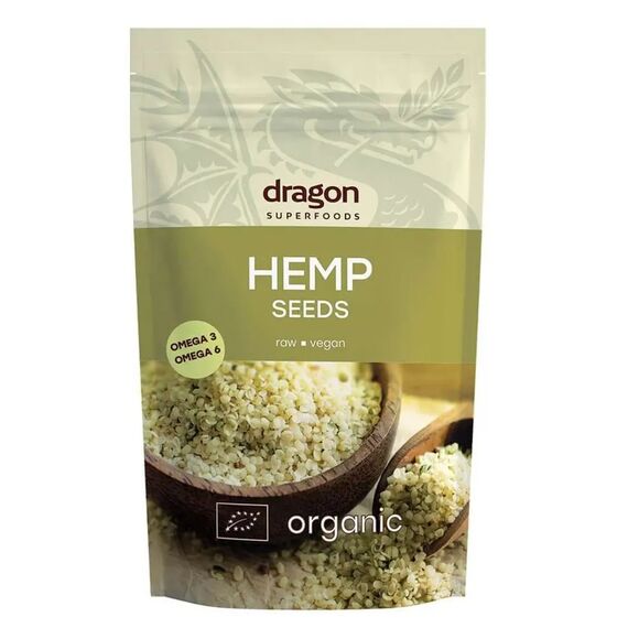 DRAGON SUPERFOODS Seminte de canepa decorticate 200g
