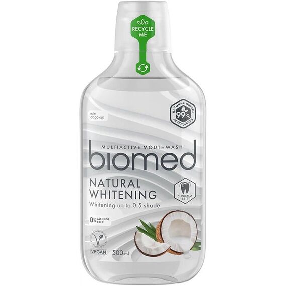 BIOMED Apa de gura Natural Whitening 500ml