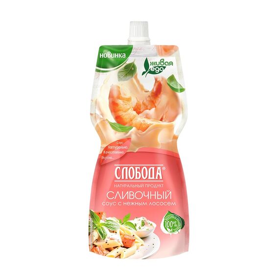 СЛОБОДА Sos cremos cu aroma de somon 60%, 200ml