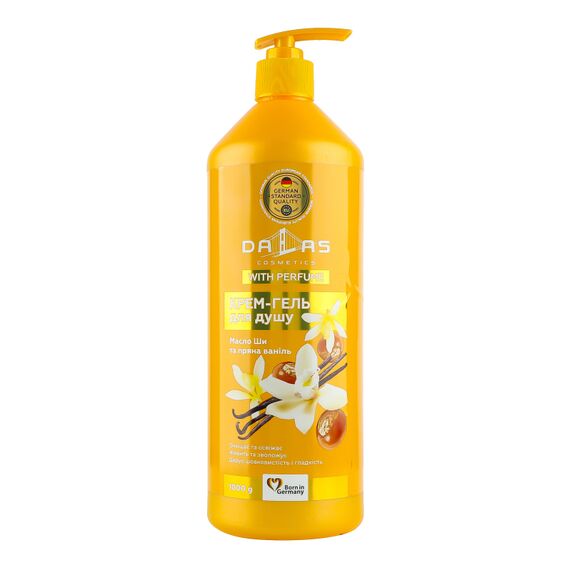 DALAS Crem-gel de dus Ulei de Shi si vanilie 1l