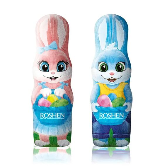 ROSHEN Figurina de ciocolata Iepure de primavara 25g, 1buc