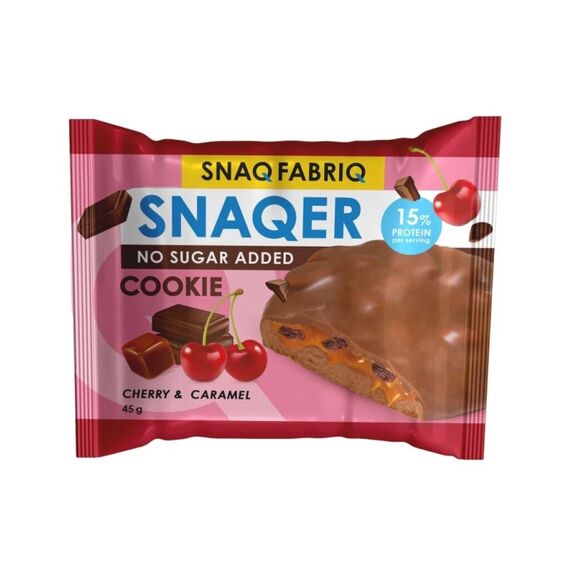 SNAQ FABRIQ Biscuiti de ciocolata cu visina si caramel 45g