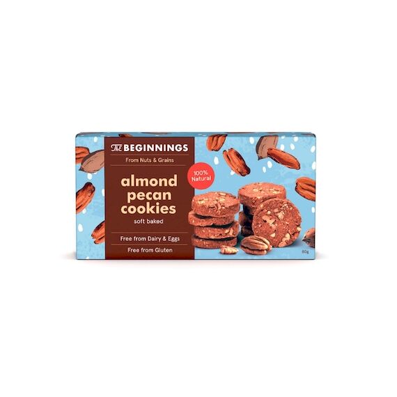 THE BEGINNINGS Biscuiti de migdale cu nuca pecan 80g
