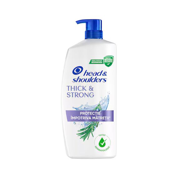 HEAD & SHOULDERS Șampon cu pompă. Păr gros și puternic, 800ml