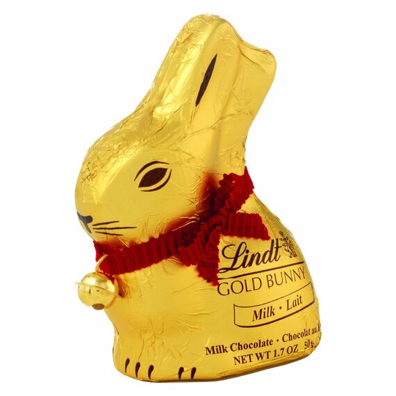 LINDT Iepuras auriu de ciocolata cu lapte de Paste 50g