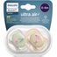 Пустышка Ultra Air из силикона Girl 0-6мес  2 шт AVENT