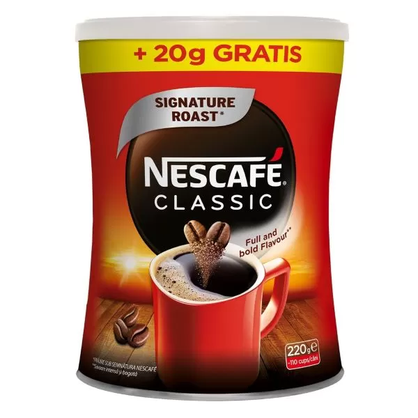 NESCAFE Cafea Classic b/m 220g (200g + 20g Gratis)