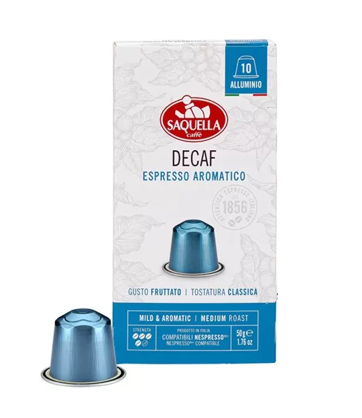 SAQUELLA Cafea capsule Decofeinizata 50g 10buc