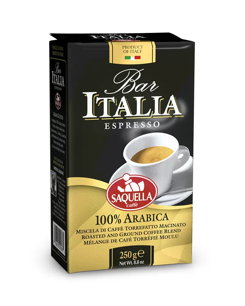 SAQUELLA BAR ITALIA Кофе молотый Arabica 250г