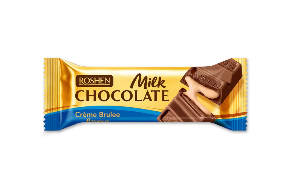 ROSHEN Chocolate bar milk/crème brule 33g