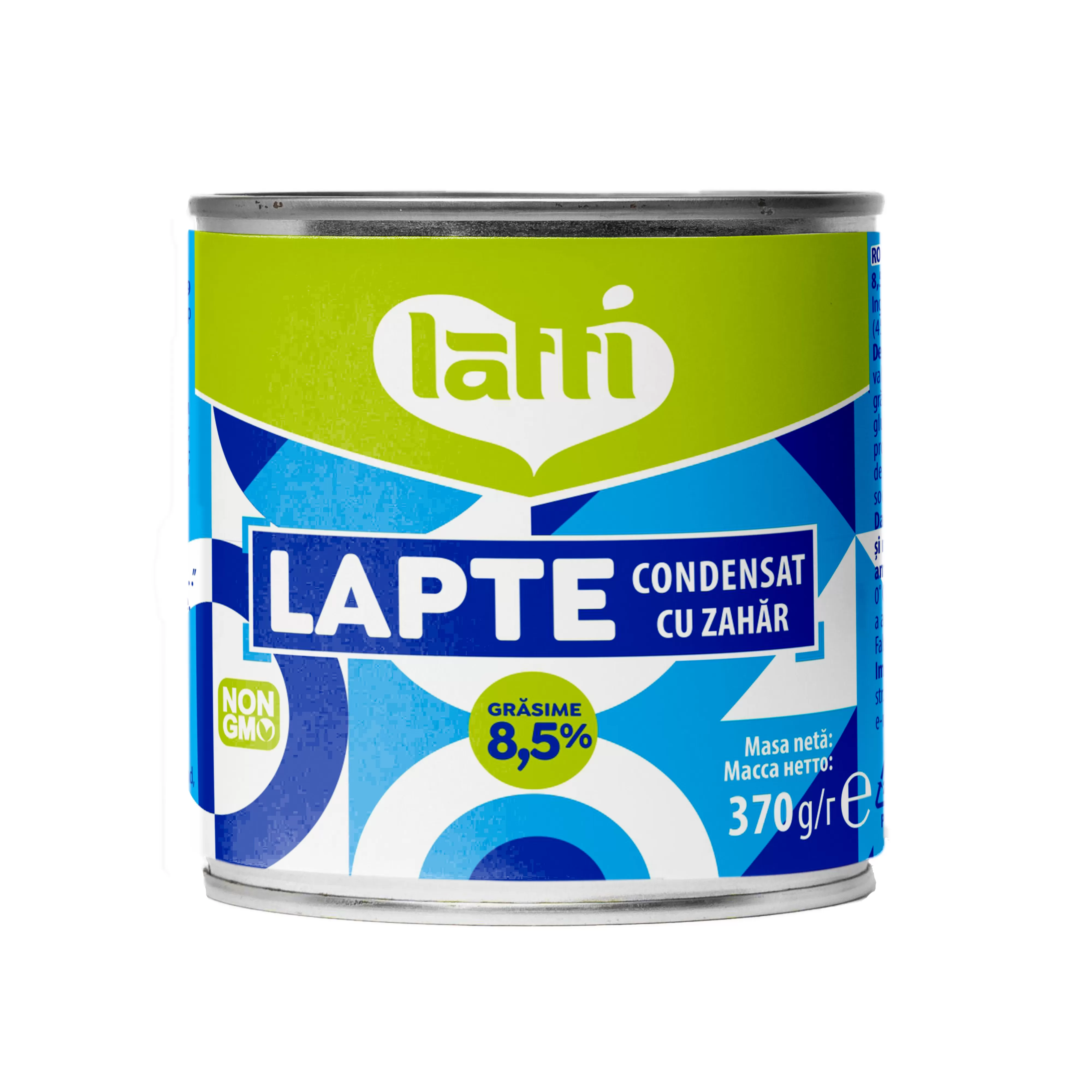  LATTI Lapte condensat cu zahăr Latti 8,5%, 370G
