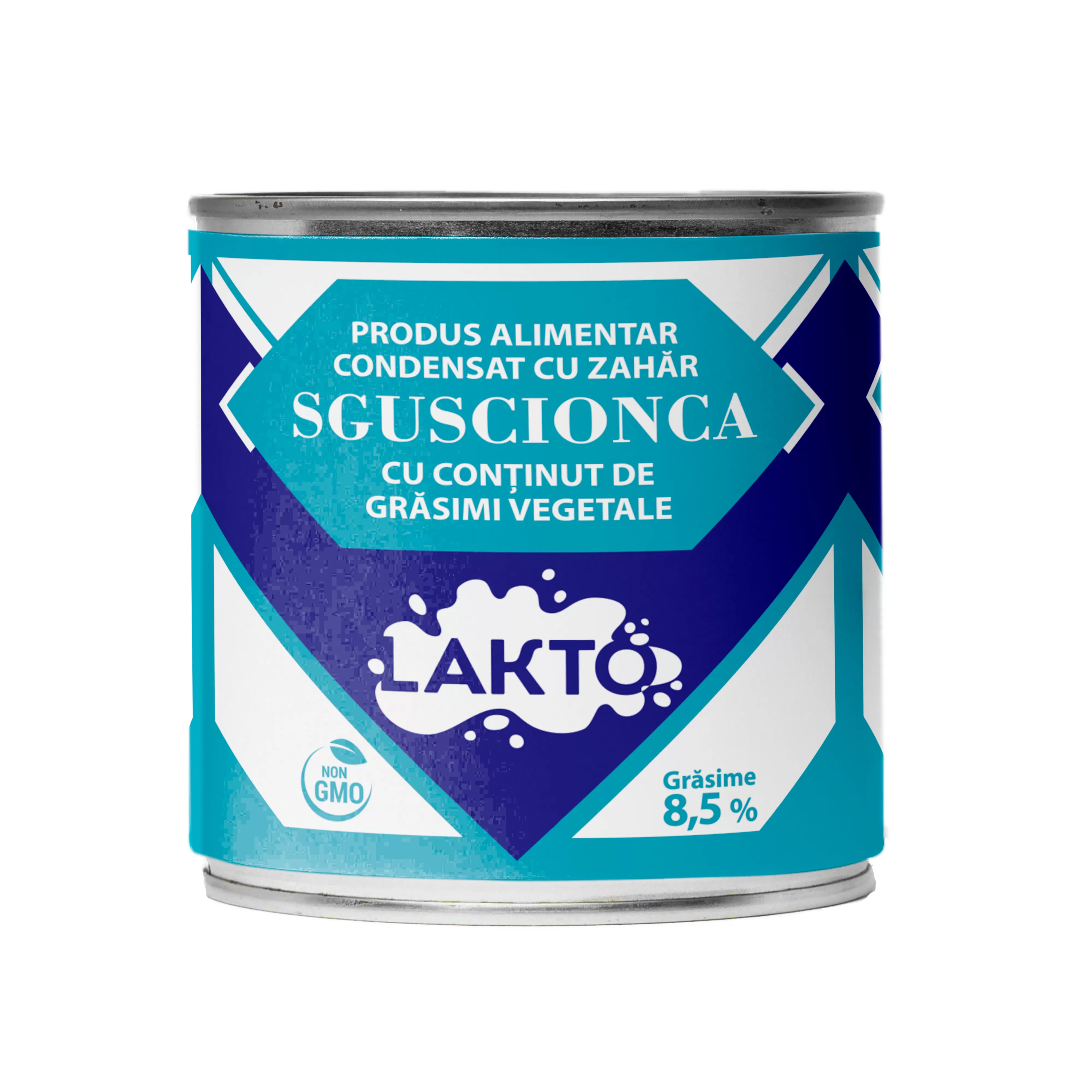 LAKTO Produs alimentar condensat cu zahăr Sguscionca 8,5%, 370g