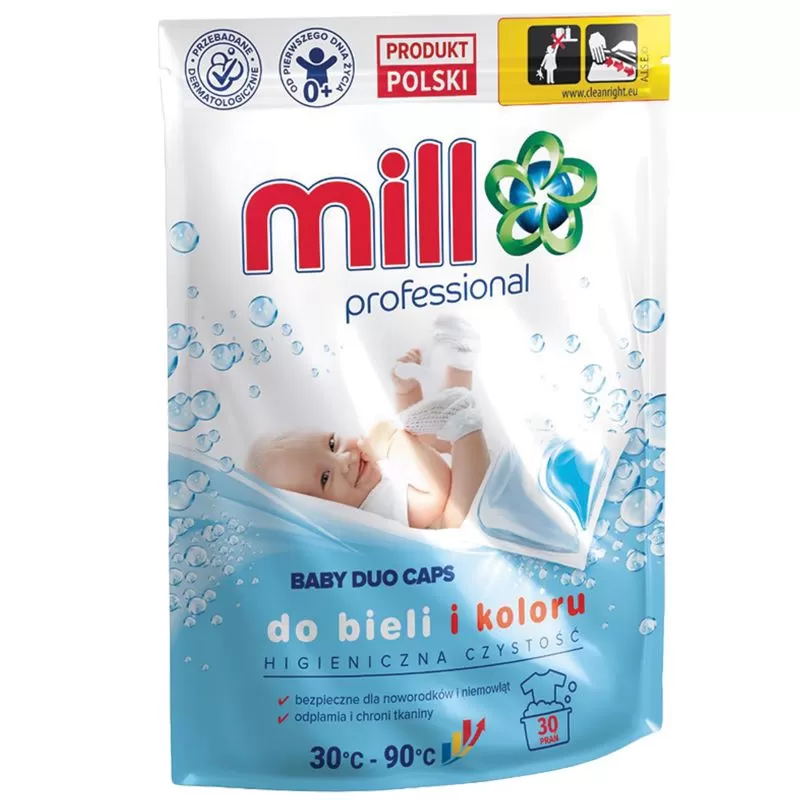 MILL PROFESSIONAL Detergent capsule pentru copii 30buc
