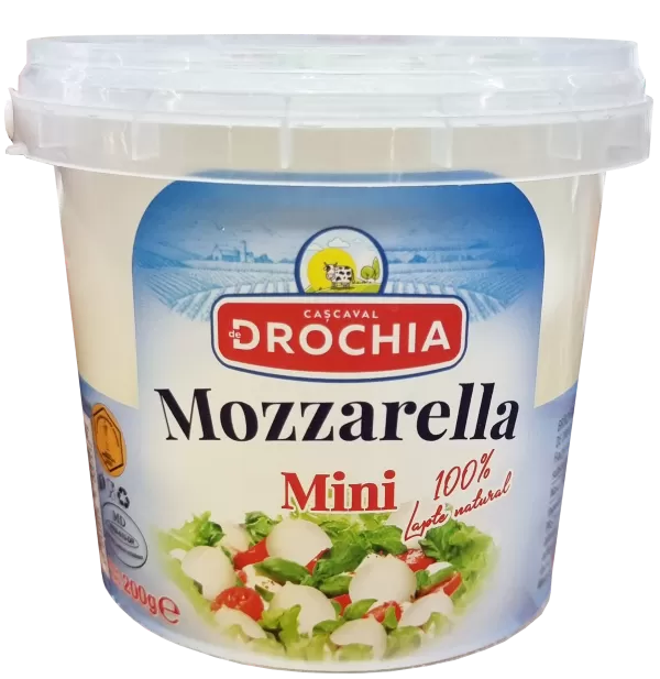 DE DROCHIA Mozzarella în saramură 35% mini 200g