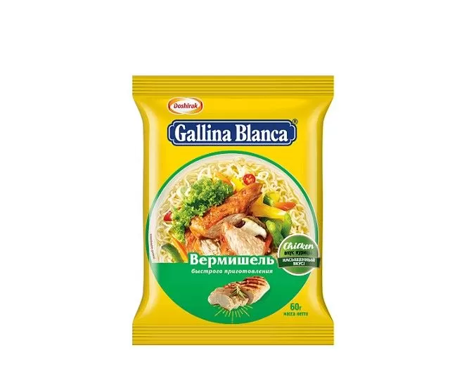 GALLINA BLANCA Вермишель со вкусом курицы  60г