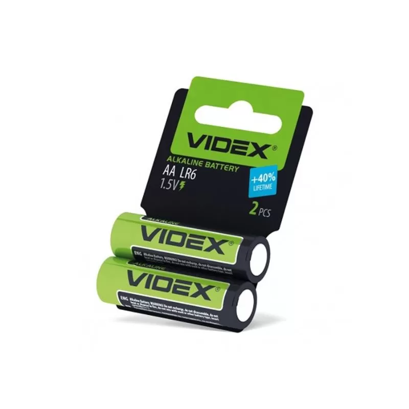 VIDEX Батарейка щелочная LR6/AA 2шт