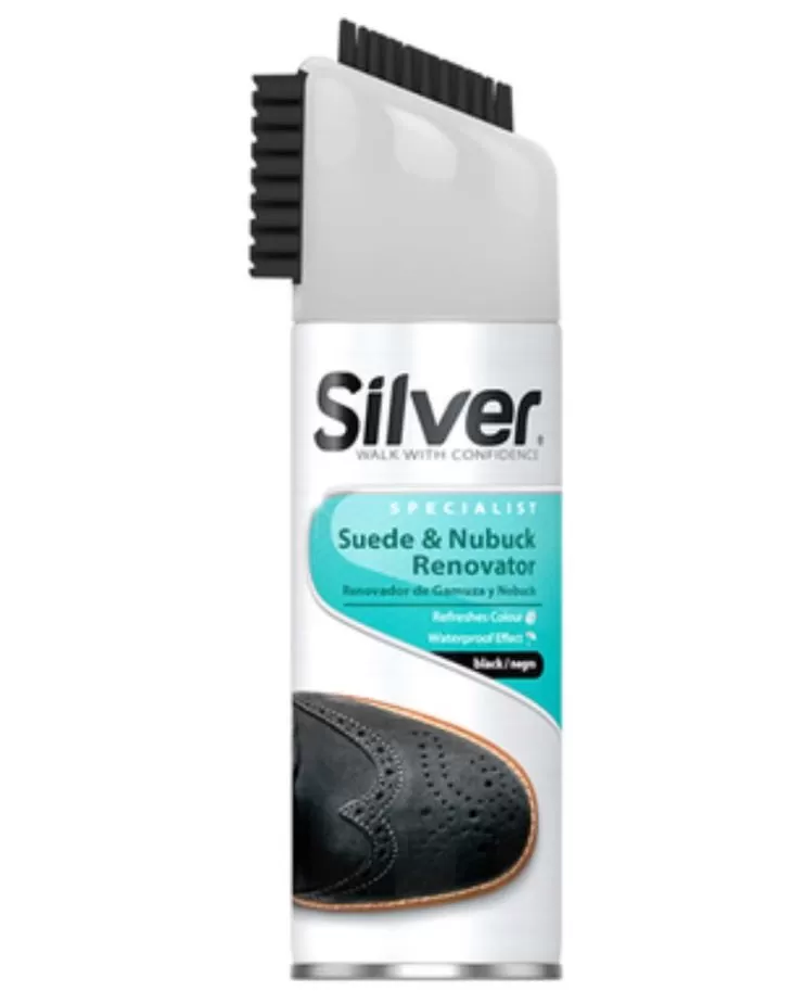 SILVER Spray-renovator pentru nubuc negru 200ml 